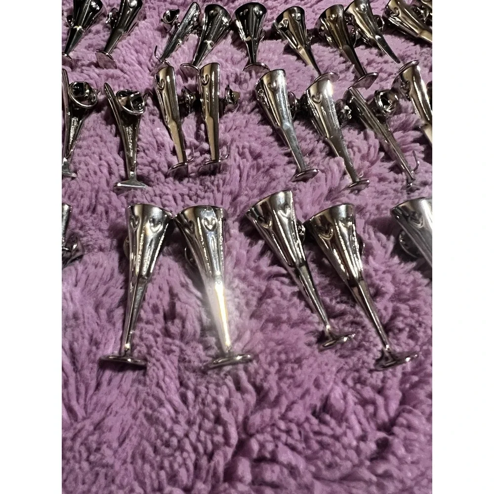 Waterford Toasting Flute Tac Pin Lot Bulk 45 Wedding Party Favor Hearts